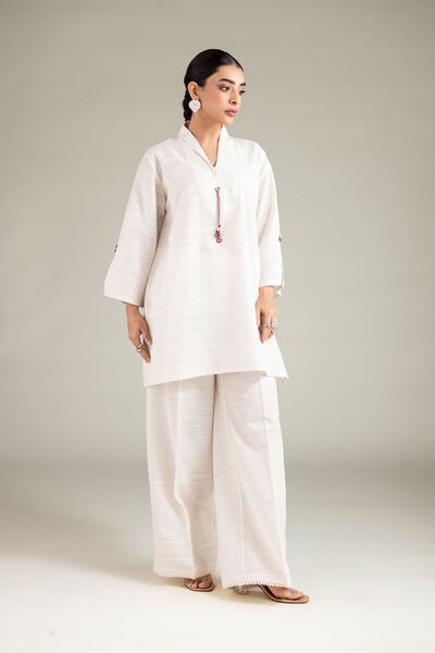 Dyed | Textured Cotton | Solid Straight Shalwar | GBP 15.00
