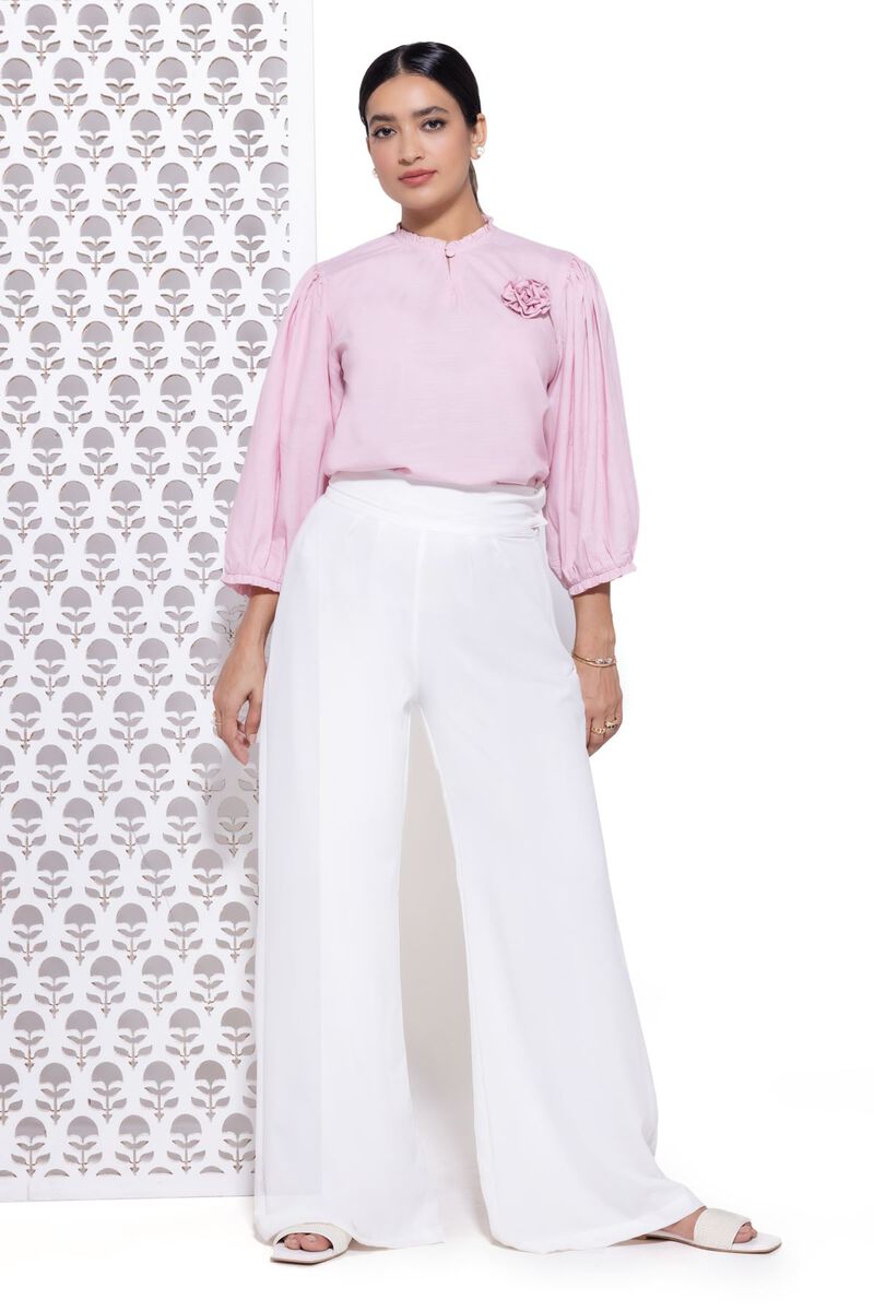 Dyed | Heavy Georgette | Trousers | null