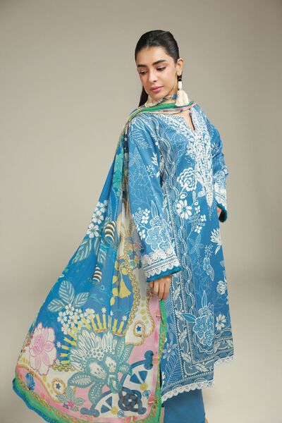 Embroidered | Satin | 3-Piece Tailored Set | GBP 60.00