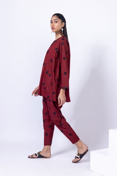 Embroidered | Crosshatch Poplin | Pants | GBP 6.00