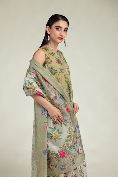 Embroidered | Mesuri | Floral Beige Dupatta | GBP 30.00