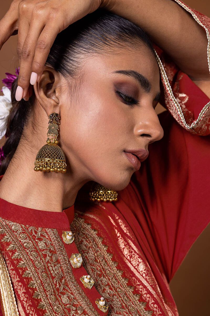 Dyed | Composed Polyester Brosha Jacquard | Fabrics 3 Piece | null