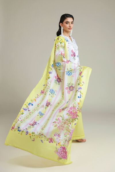 Printed | Satin | Tailored 3 Piece | GBP 60.00