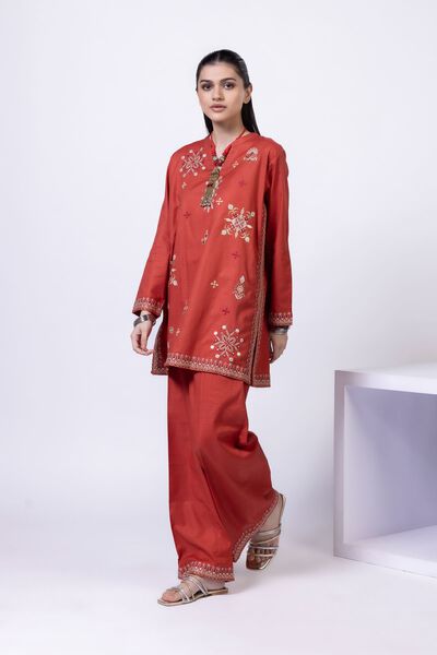 Embroidered | Cotton Dobby | Pants | GBP 17.00