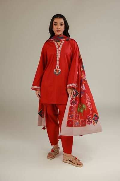 Embroidered | Cotton Net | Cotton Net Dupatta | GBP 15.00