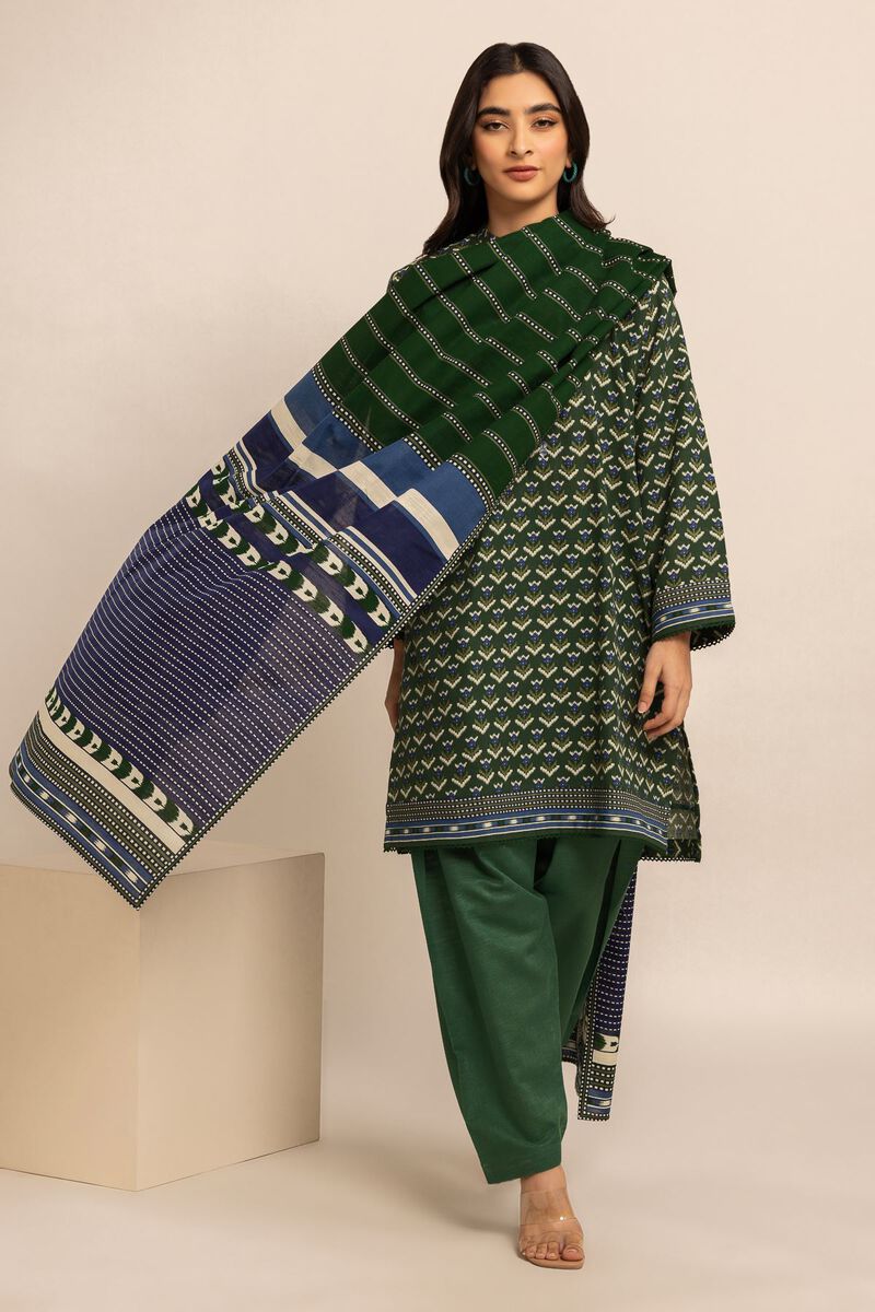 Printed | Light Khaddar | Fabrics 3 Piece | null