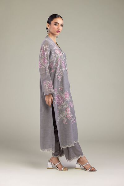 Embroidered | Raw Silk | Pants | GBP 30.00