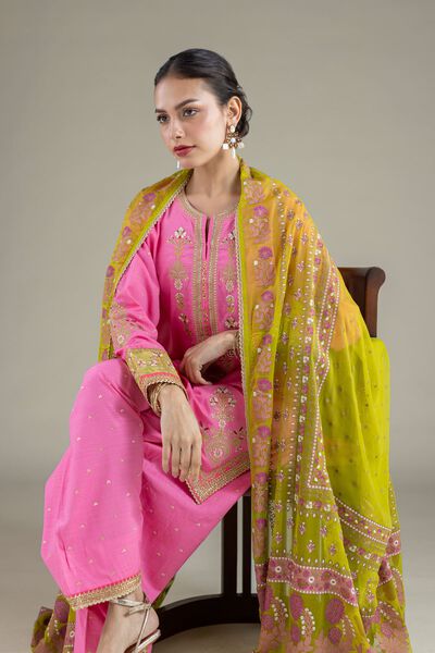 Embroidered | Raw Silk | Kurta | GBP 55.00