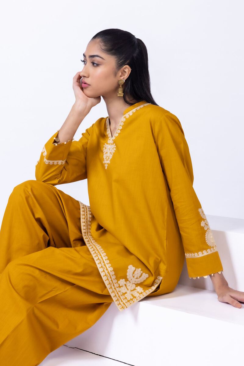 Embroidered | Crosshatch Poplin | Kurta | GBP 10.00