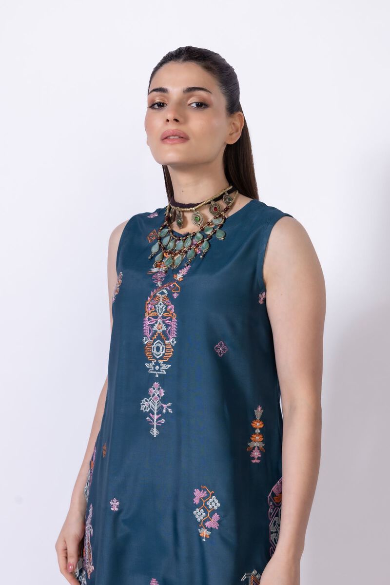 Embroidered | Viscose Oak Silk | Kurta | GBP 40.00