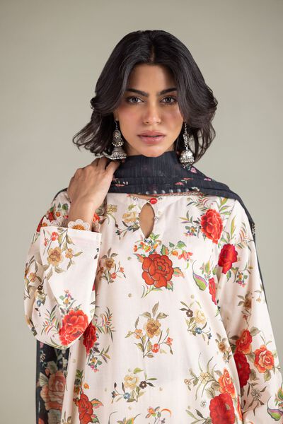 Embroidered | Cambric | Fabrics 3 Piece | GBP 24.50