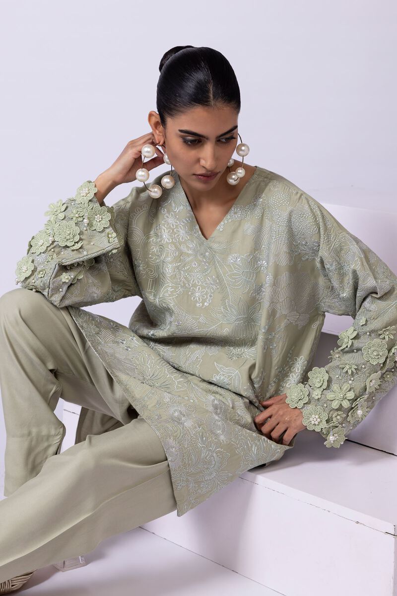 Embroidered | Viscose Oak Silk | Kurta | GBP 50.00