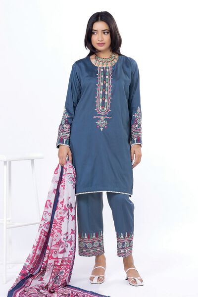 Embroidered | Dobby | Tailored 3 Piece | GBP 25.00