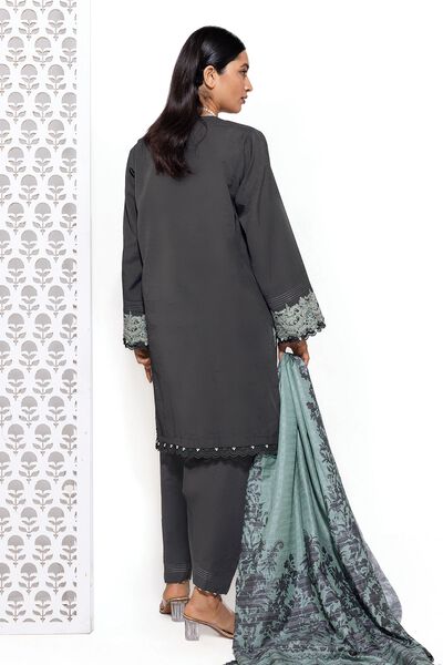Embroidered | Dull Raw Silk | Tailored 3 Piece | GBP 40.00