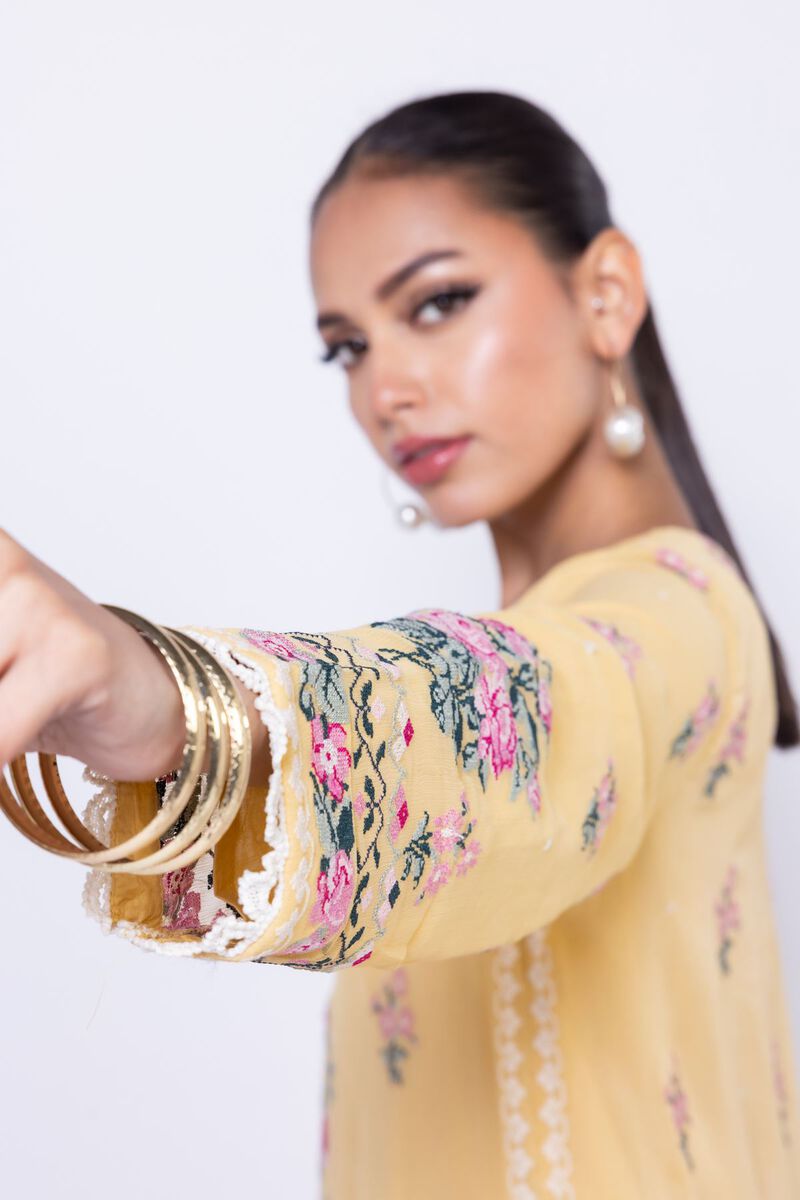 Embroidered | Polyester Crinkle Chiffon | Kurta | GBP 24.00