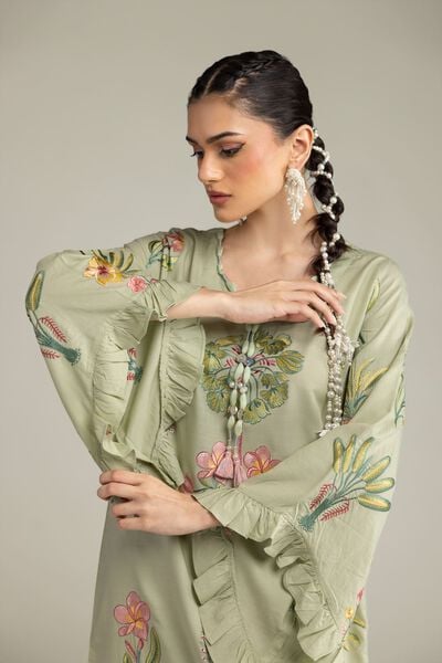 Embroidered | Raw Silk | Kurta | GBP 60.00