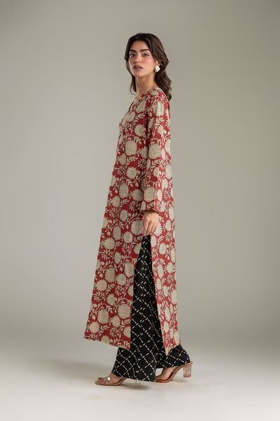 Printed | Light Khaddar | Black Printed Pants | GBP 25.00