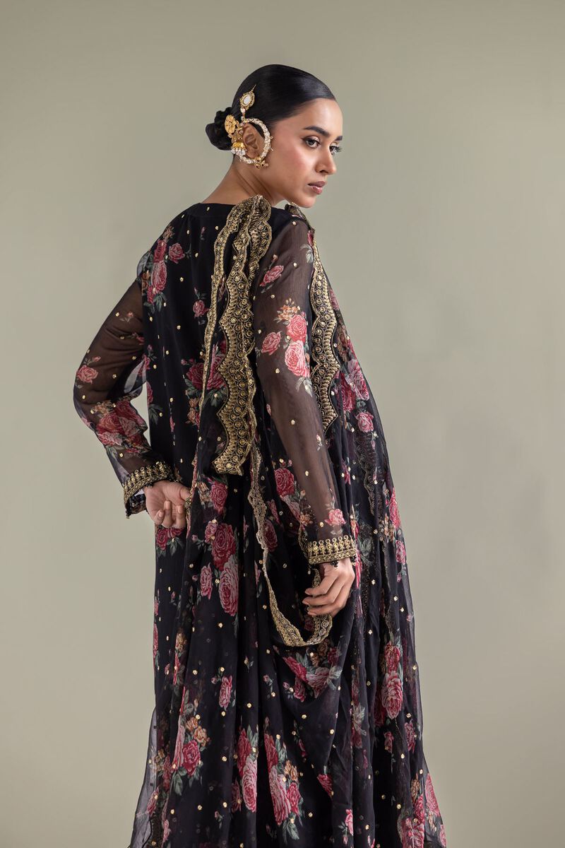 Embroidered | Chiffon | Floral 3-Piece Set | null
