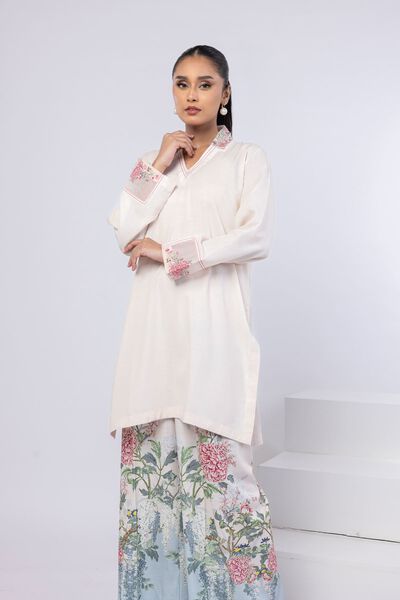 Embroidered | Dull Raw Silk | Kurta | GBP 30.00