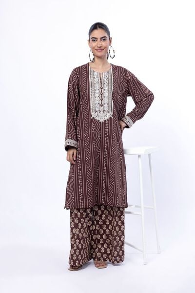 Embroidered | Khaddar | Fabrics 2 Piece | Top and Bottom | GBP 7.50