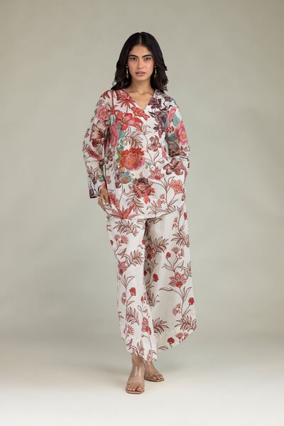 Printed | Cambric | Floral Cambric Trousers | GBP 20.00