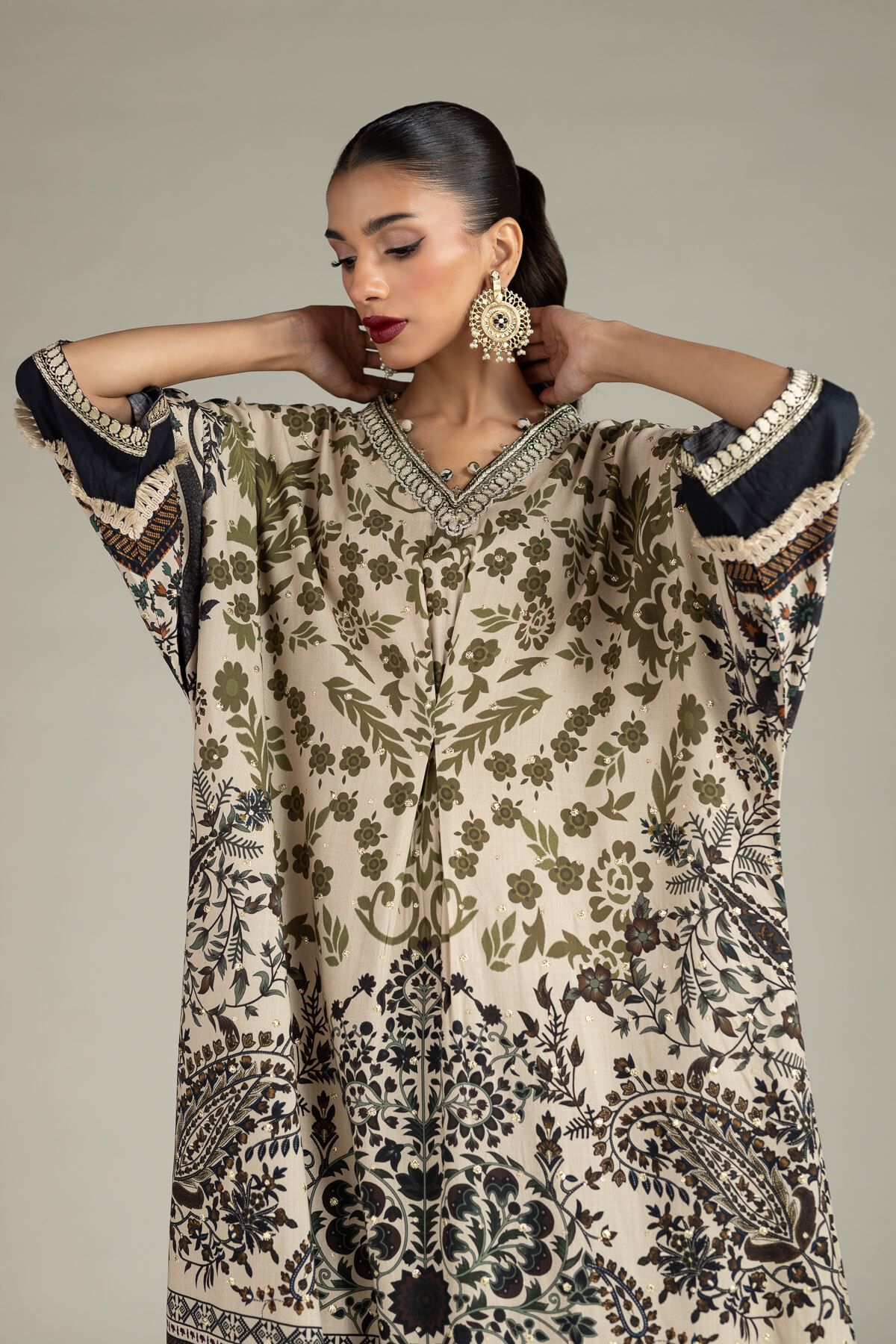 Buy Kurta | 0.0 N/A | 25-09-9S4-06TA-VG_MULTI | Khaadi United Kingdom