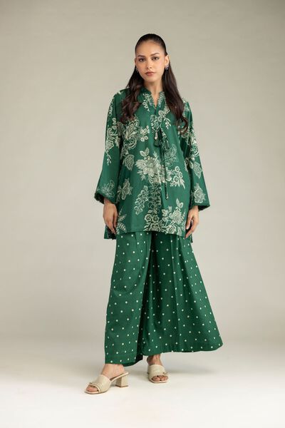 Printed | Cambric | Green Printed Pants | GBP 20.00