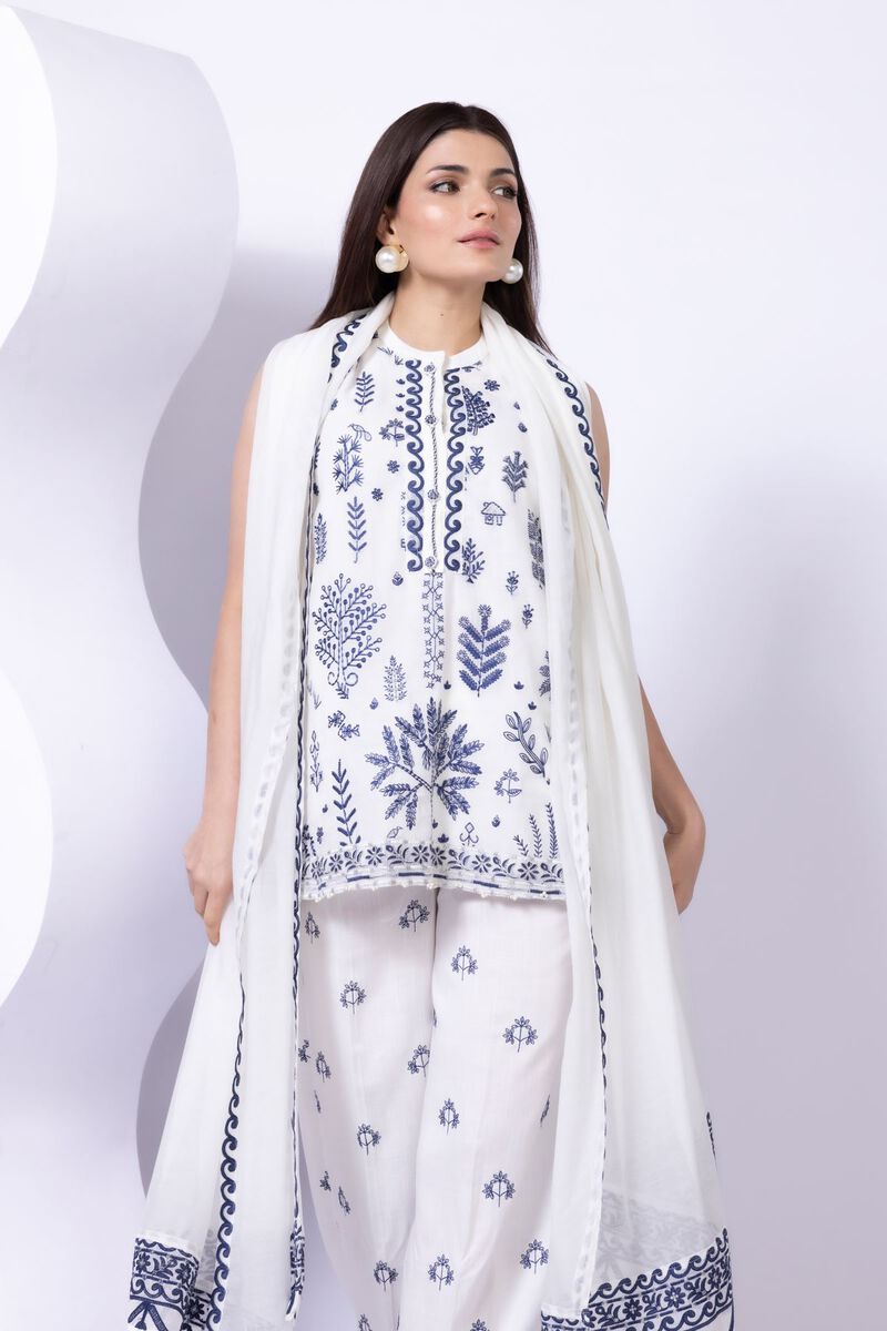 Embroidered | Paper Silk | Dupatta | GBP 20.00