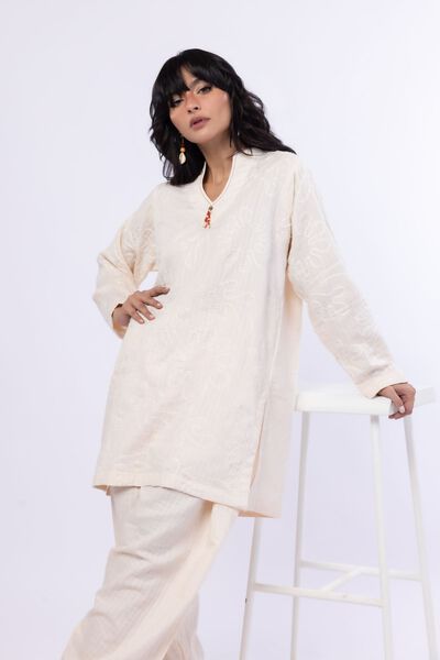 Embroidered | Double Layer Striped | Kurta | GBP 35.00