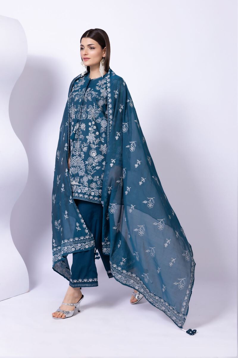 Embroidered | Paper Silk | Dupatta | GBP 25.00