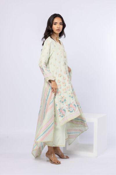 Printed | Raw Silk | Pants | GBP 20.00