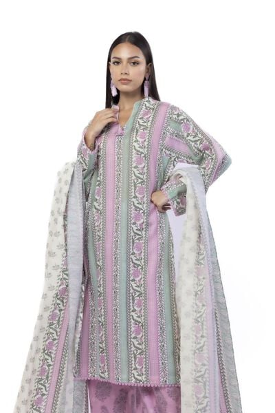 Printed | Khaddar | Tailored 3 Piece | GBP 40.00