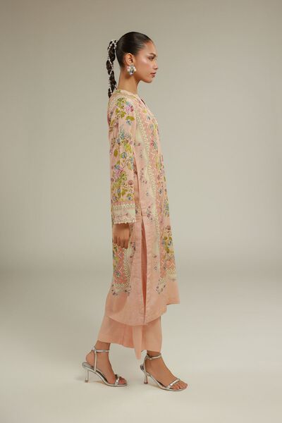 Embroidered | Raw Silk | Summer Solid Pants | GBP 20.00