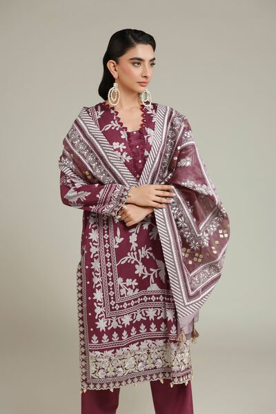 Embroidered | Cambric | Cambric 3-piece Tailored  | GBP 70.00