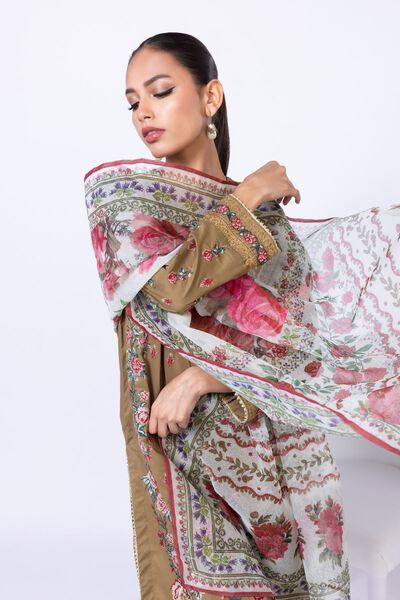 Printed | Karandi Net | Dupatta | GBP 9.00