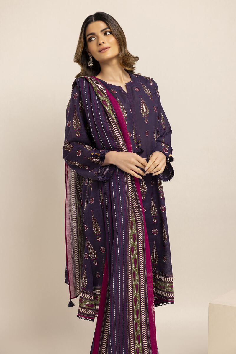 Printed | Light Khaddar | Fabrics 3 Piece | null