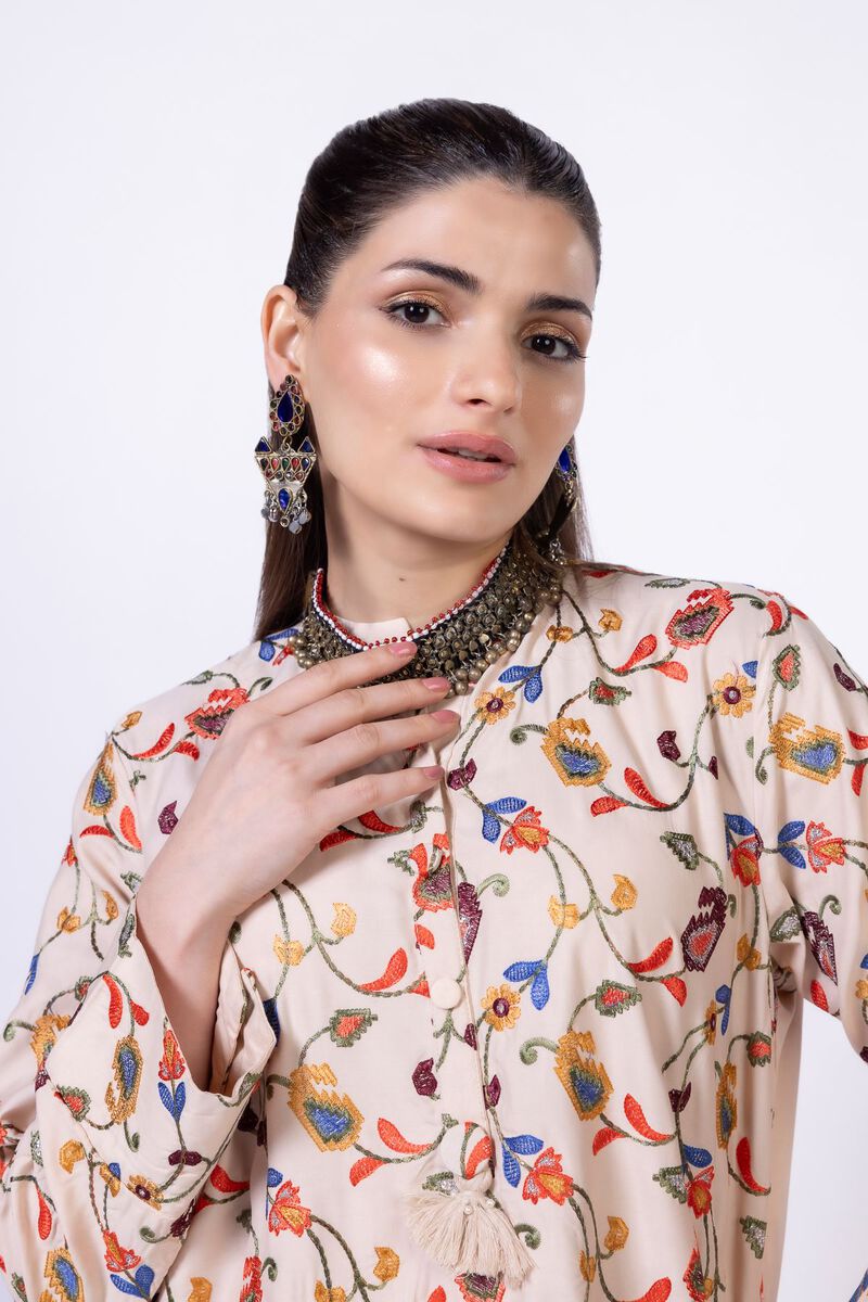 Embroidered | Viscose Oak Silk | Kurta | GBP 12.00