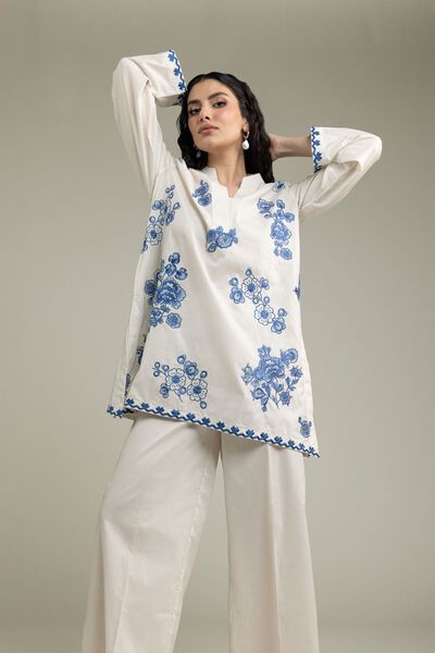 Embroidered | Cambric | Short Cambric Kurta | GBP 15.00