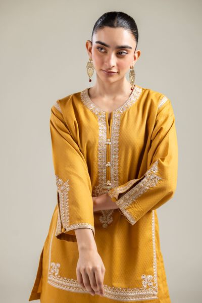 Embroidered |Cotton Dobby | Embroidered Cotton Kurta | GBP 35.00