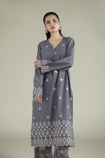 Embroidered | Cambric | Tailored 2-Piece Set | GBP 45.00