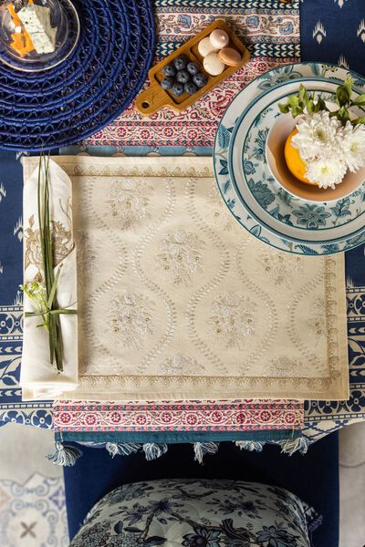Cotton | Embroidered | Table Mat | GBP 1.50