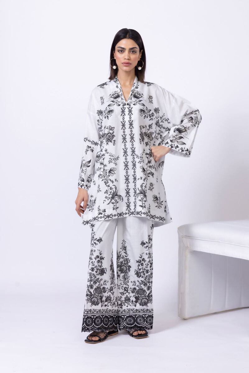 Embroidered | Crosshatch Poplin | Pants | GBP 11.00