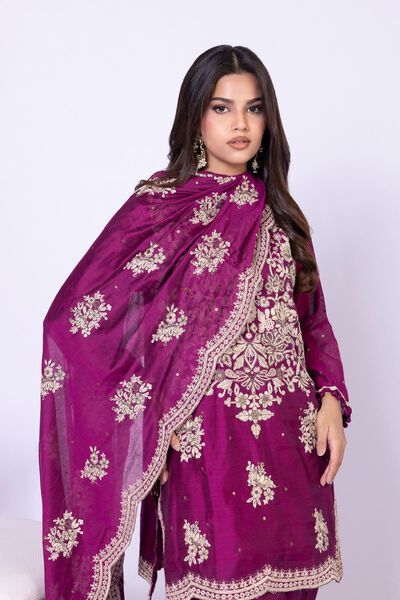 Embroidered | Viscose Polyester Net | Dupatta | GBP 16.00