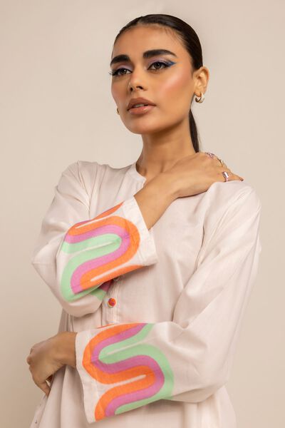 Classic Kurta, OFF-WHITE, hi-res