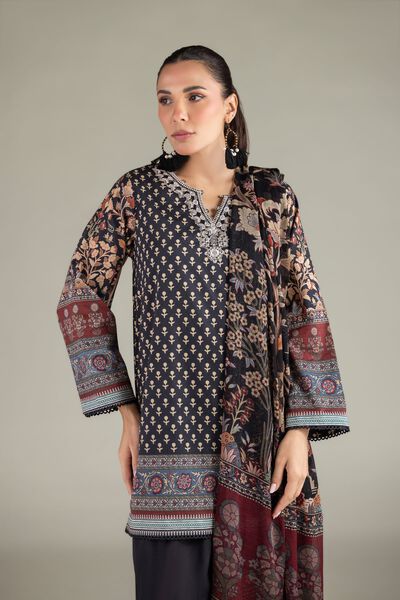 Embroidered | Cotton Dobby | Cotton Tailored 3-Piece | GBP 42.00