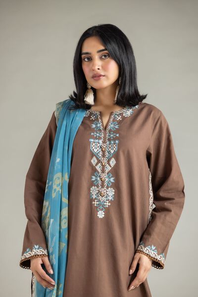 Embroidered | Cambric | Fabrics 3 Piece | GBP 20.00