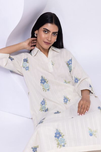 Embroidered | Leno | Kurta | GBP 15.00