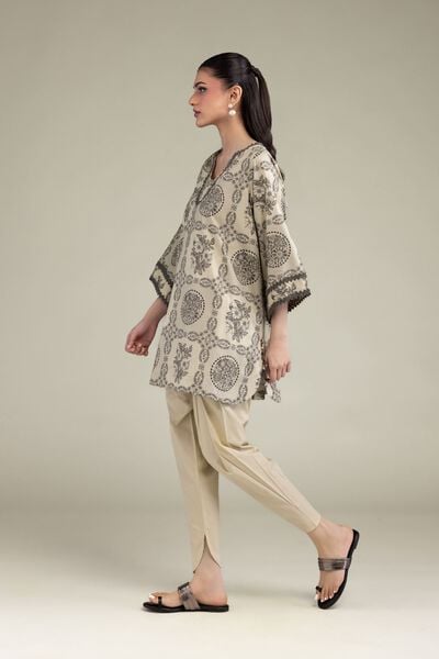 Printed | Cotton Viscose | Beige Solid Shalwar | GBP 25.00