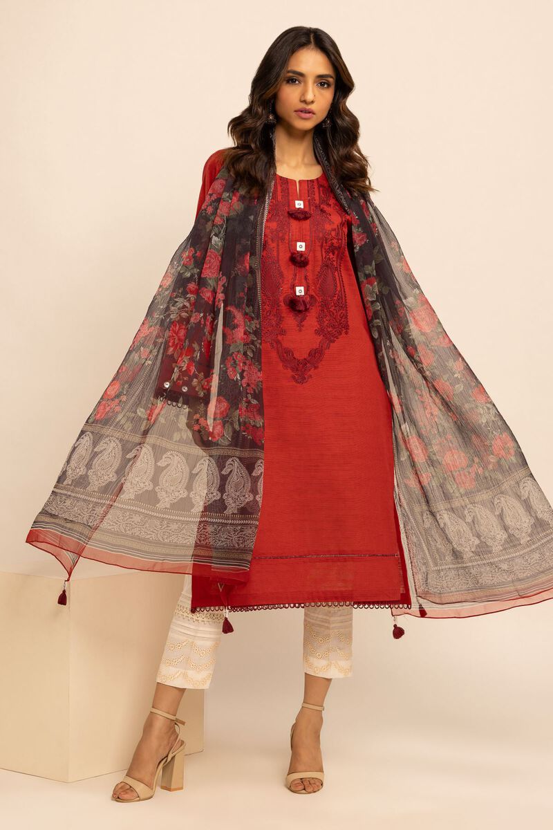 Crosshatch | Embroidered | Fabrics 2 Piece | Top Dupatta | null