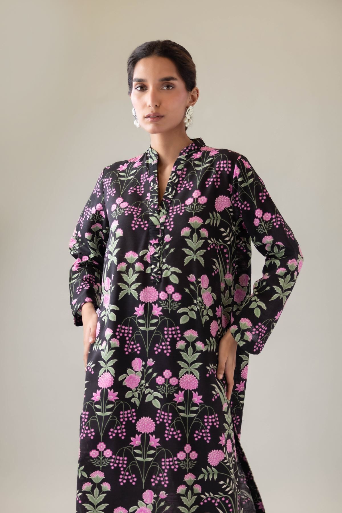 Buy Kurta | 0.0 N/A | 25-09-12E2-04TA-VG_MULTI | Khaadi United Kingdom
